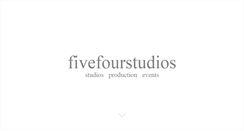 Desktop Screenshot of fivefourstudios.com